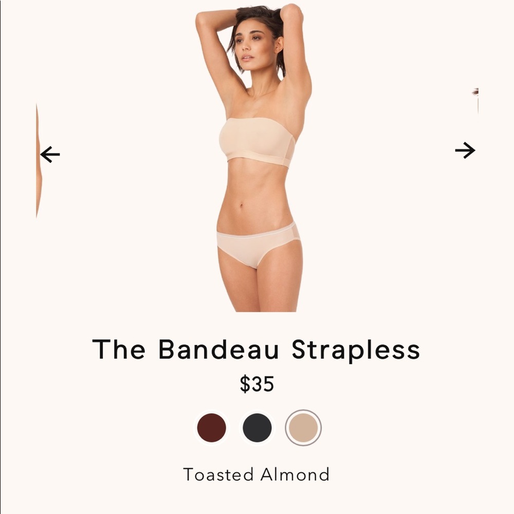 ✨NWT✨ Lively bandeau strapless bra size small